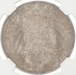 German states. Bavaria. Luitpold. 5 Mark - 90th birthday. 1911 D. MS 63