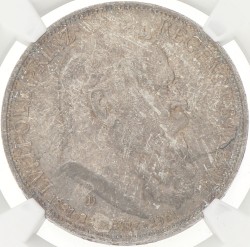 German states. Bavaria. Luitpold. 3 Mark - 90th birthday. 1911 D. MS 64