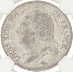 France. Second kingdom. Louis XVIII. 5 Francs. 1822 A. AU 55