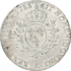 France. Kingdom. Louis XVI. Ecu. 1788 L. XF
