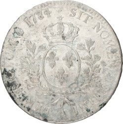 France. Kingdom. Louis XVI. Ecu. 1784 A. VF +