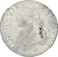 France. Kingdom. Louis XVI. Ecu. 1789 M. VF +