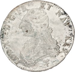 France. Kingdom. Louis XVI. Ecu. 1789 L. VF / XF
