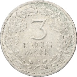 Germany. Weimar republic. 3 Mark - Rhineland. 1925 A. AUnc