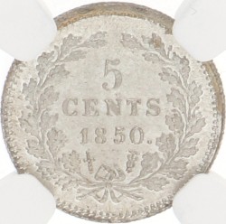 5 Cent. Willem III. 1850. MS 67