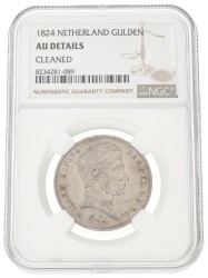 Gulden. Willem I. 1824. AU details