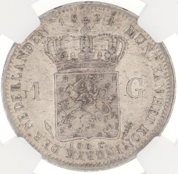 Gulden. Willem I. 1824. AU details