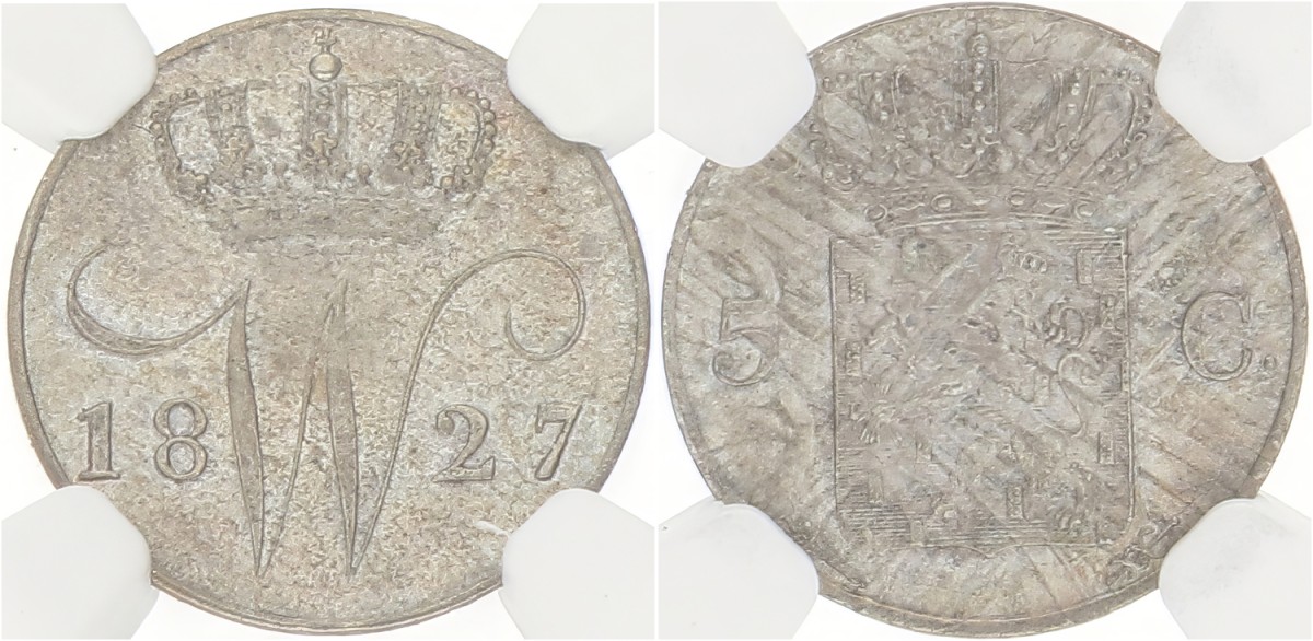 5 Cent. Willem I. 1827 U. MS 65