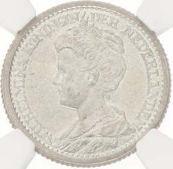 25 Cent. Wilhelmina. 1914. MS 62