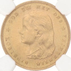 10 Gulden. Wilhelmina. 1897. MS 63