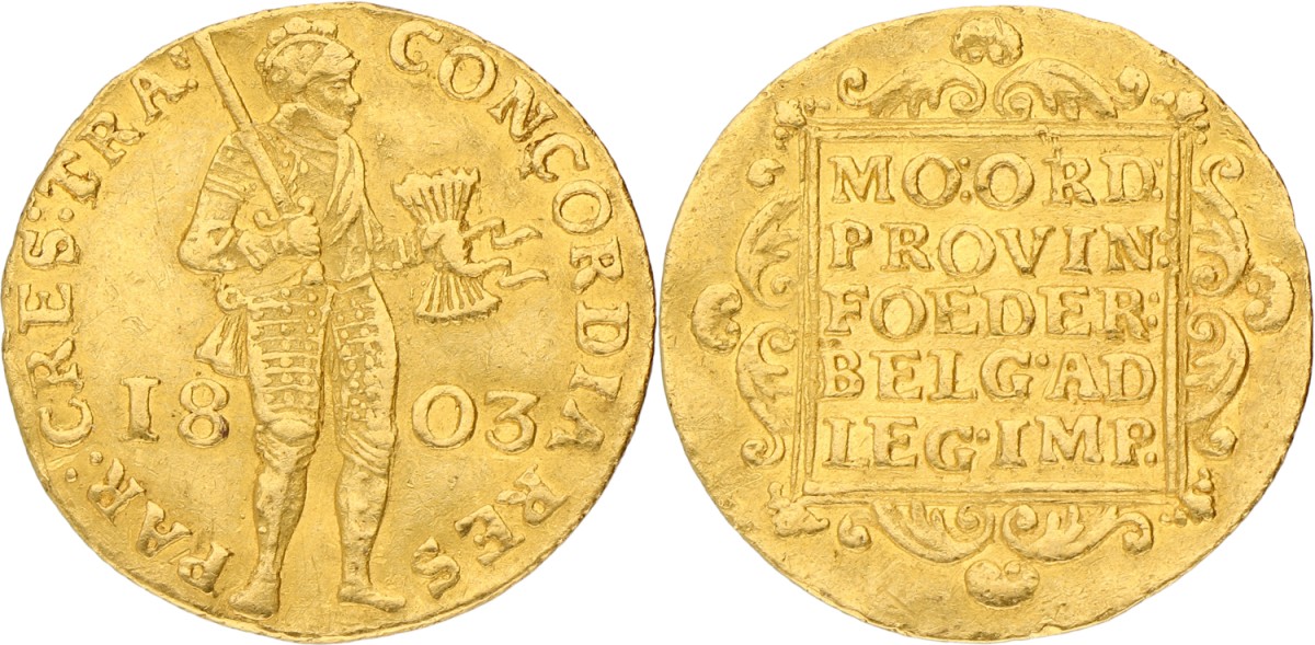 Gouden dukaat. Utrecht. 1803. VF
