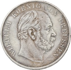 German states. Prussia. Wilhelm I. Thaler. 1871 A. VF +