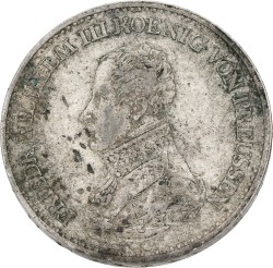 German states. Prussia. Friedrich Wilhelm II. Thaler. 1818 A. VF +