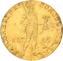 Gouden dukaat. Willem I. 1815. VF / XF
