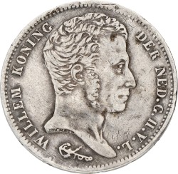 1 Gulden. Willem I. 1821 U. VF