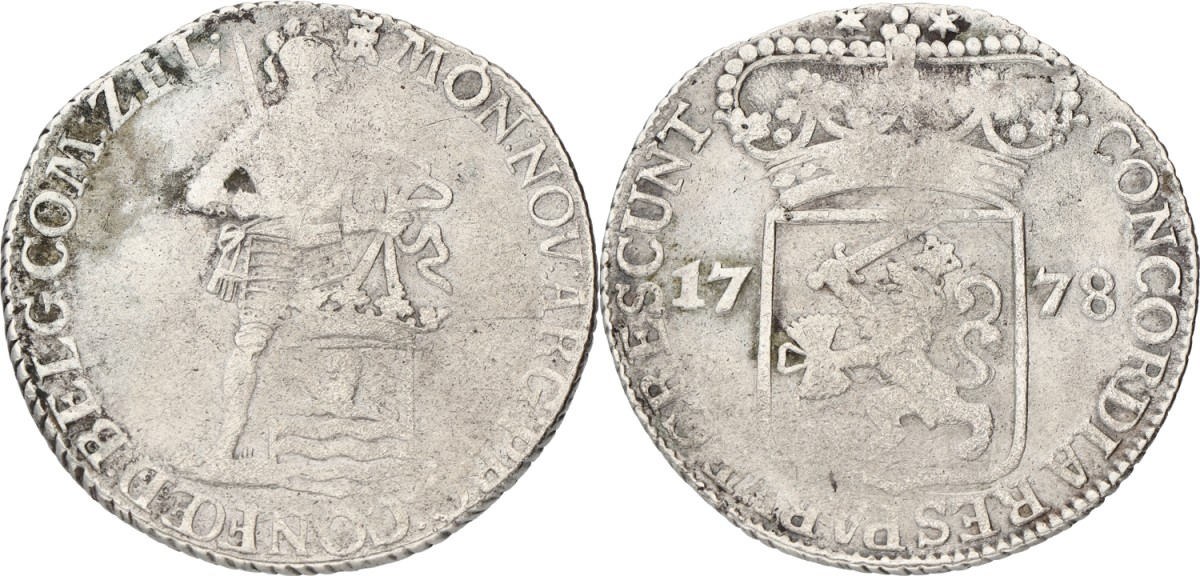 Zilveren dukaat. Zeeland. 1778. F +