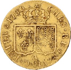 France. Louis XVI. Louis d'Or. 1786 A. VF