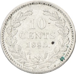 10 Cent. Willem III. 1885. VF / XF