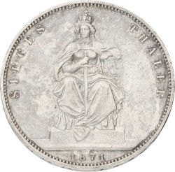 German states. Prussia. Wilhelm I. Thaler. 1871 A. XF