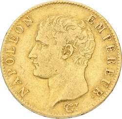 France. Empire. Napoleon. 20 Francs. An 13 A. VF +