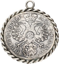 German states. Lubeck. 32 Schilling. 1738. F +