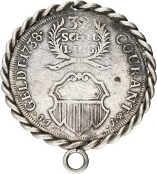 German states. Lubeck. 32 Schilling. 1738. F +