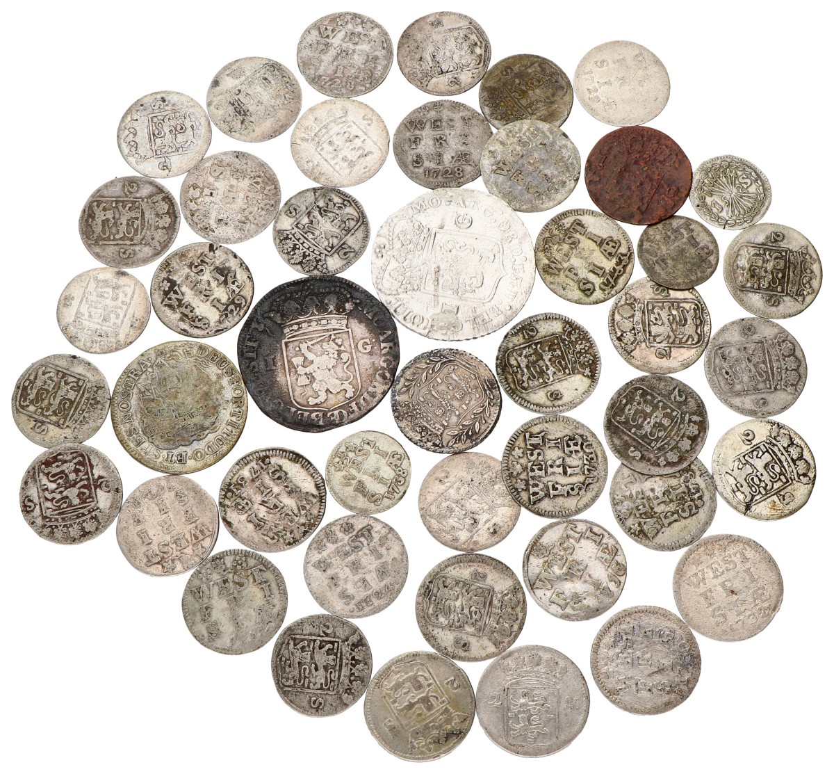 Lot (45) Provinciaal. Average VF