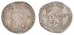 Lot (2) 1 Gulden - generaliteits. West-Friesland. 1721 & 1734. Average F