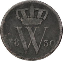1 Cent. Willem I. 1830 U. F