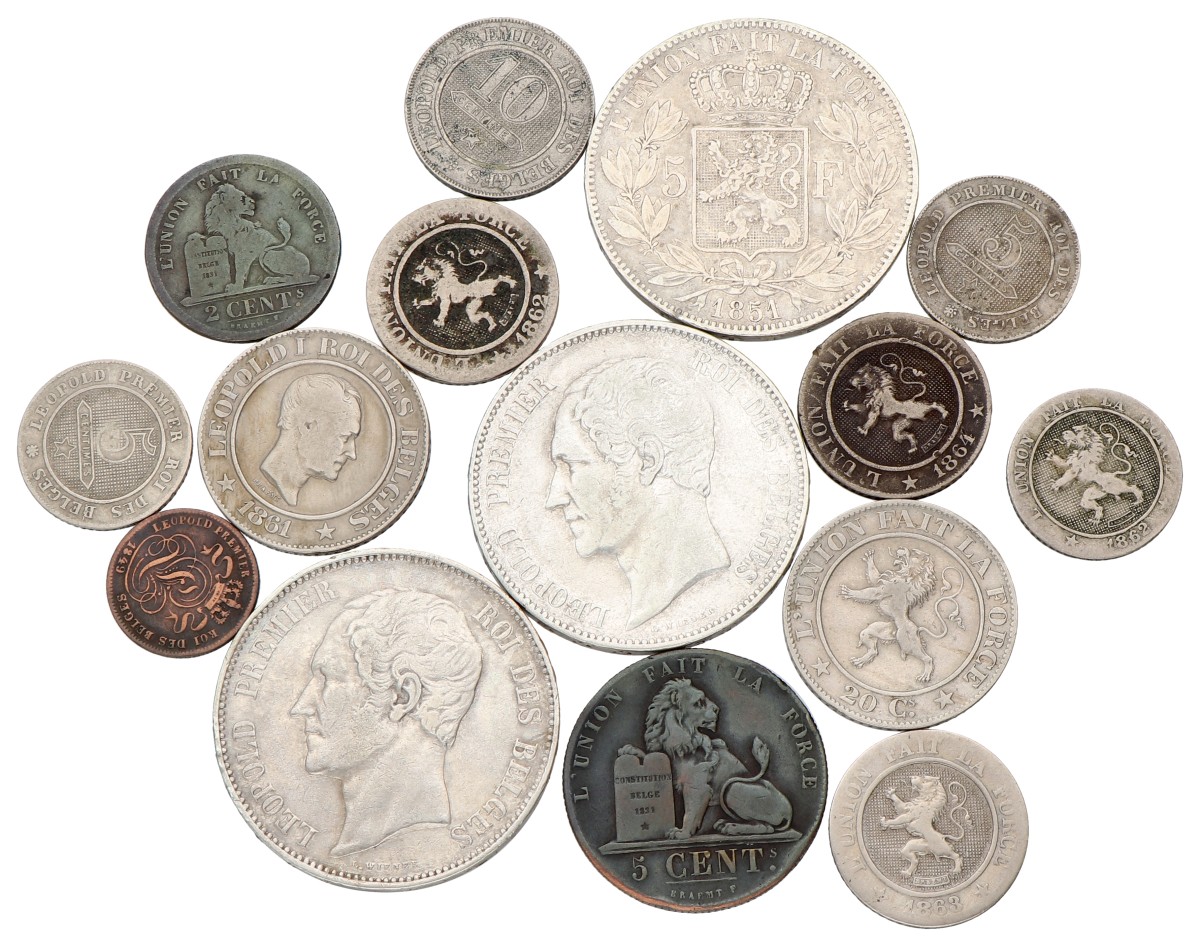 Belgium. Lot (15) Mixed. Average VF