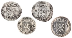 Lot (4) Gulden & 10 stuiver - Generaliteits. Average VF