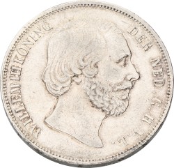 2½ Gulden. Willem III. 1853/52. VF
