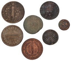 France. Lot (7) Mixed. Average F