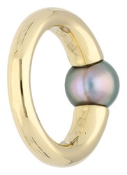 Cartier 18K geelgouden Bague La Perla ring bezet met cultivé Tahiti parel