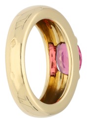 Chaumet 18K geelgouden Gioia ring bezet met ca. 1.02 ct. toermalijn