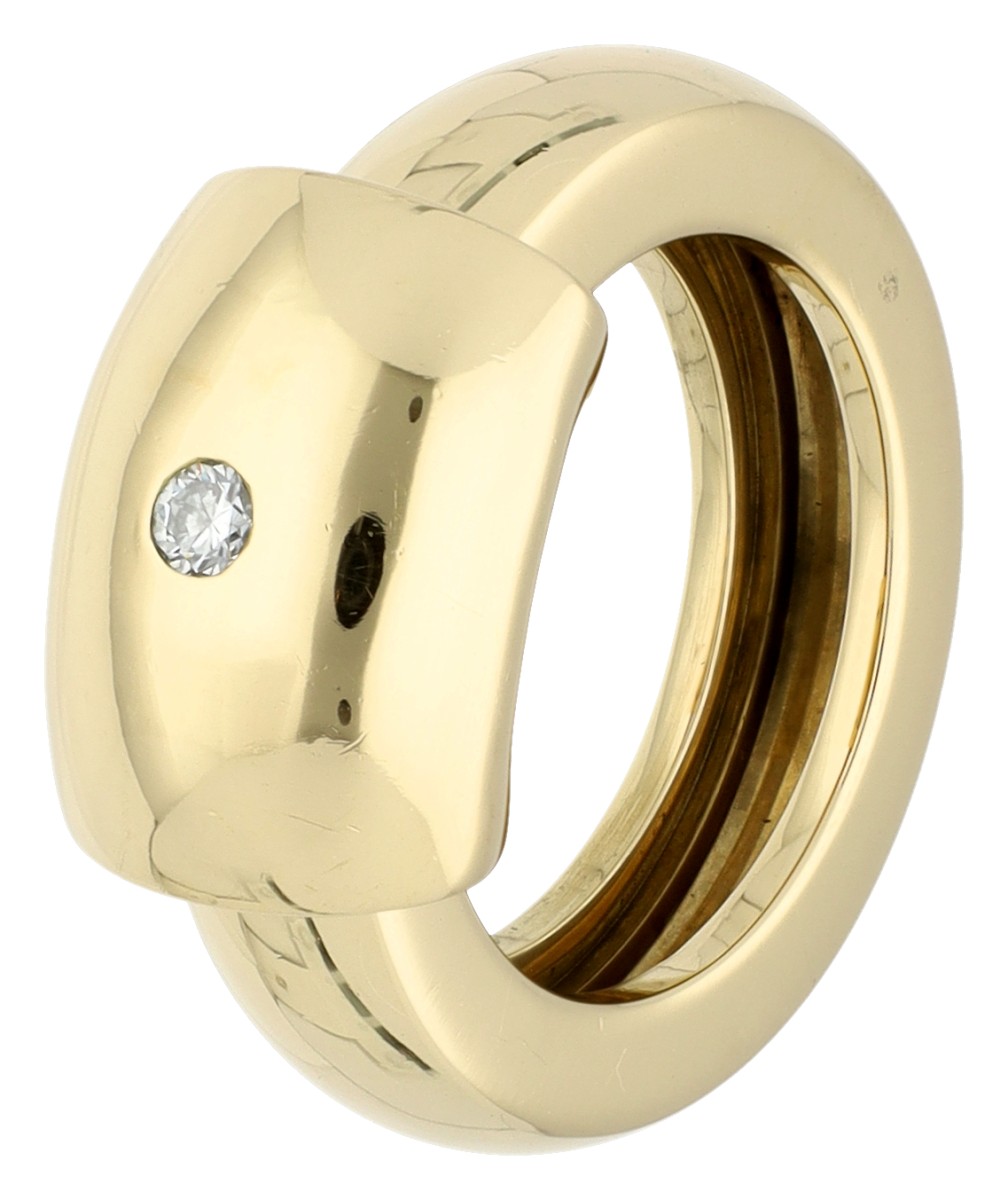 Piaget Dancer 18K geelgouden ring bezet met diamant