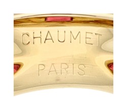 Chaumet 18K geelgouden ring bezet met ca. 1.60 ct. toermalijn 