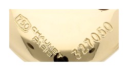 Chaumet 18K geelgouden Link hart hanger bezet met ca. 0.03 ct. diamant