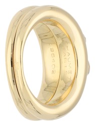Chaumet 18K geelgouden Diamond Cross Liens ring