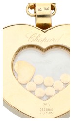 Chopard 18K geelgouden Happy Diamonds collier 