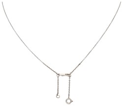 Gouden-zilveren collier met antieke hanger met grote roos geslepen diamanten
