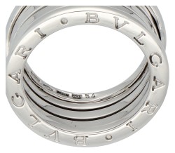 Bvlgari 18K witgouden B.zero1 four-band ring