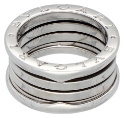 Bvlgari 18K witgouden B.zero1 four-band ring