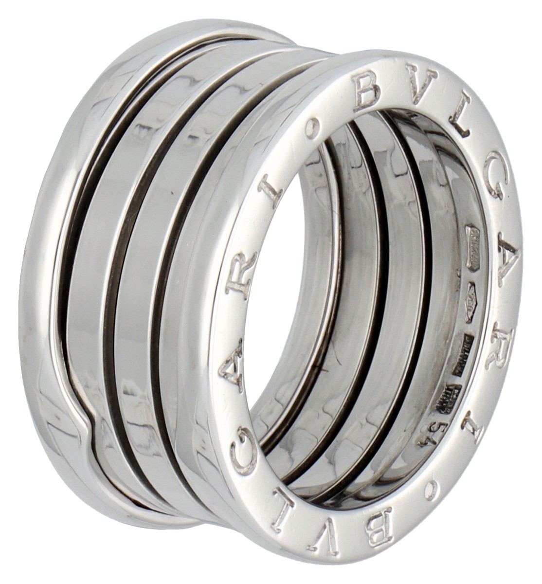 Bvlgari 18K witgouden B.zero1 four-band ring