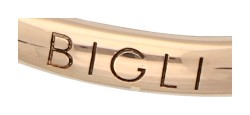 Bigli 18K roségouden Crystal Clear White ring