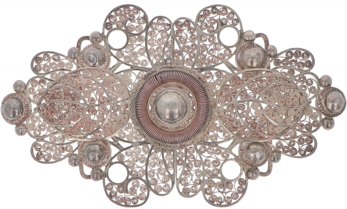 Ceintuurgesp zilver.