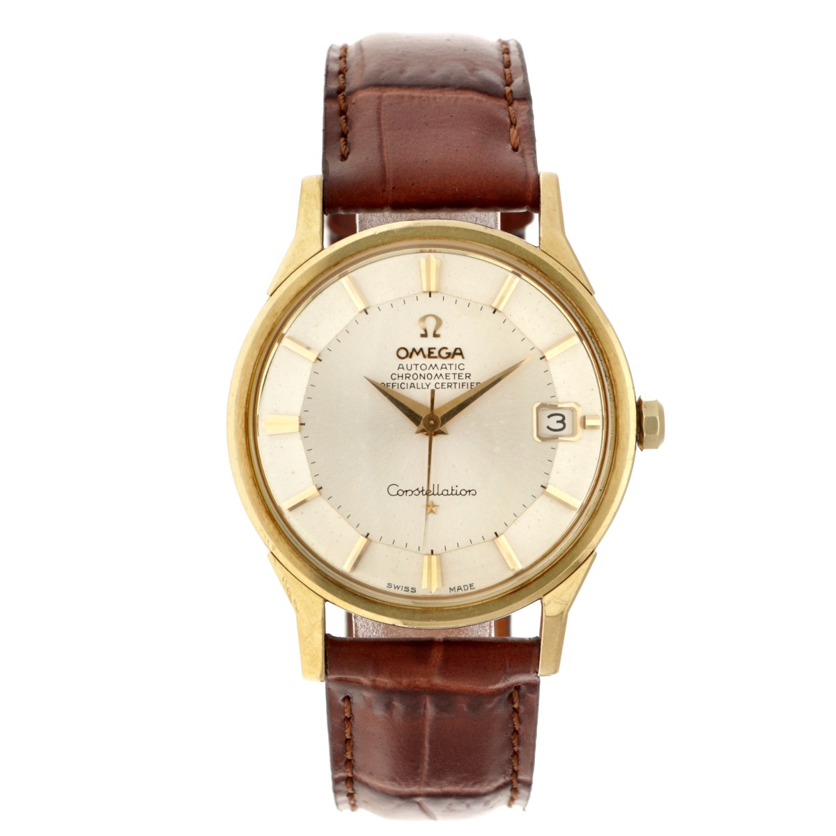 No Reserve - Omega Constellation "Pie pan" 14K. 168005 - Heren horloge - ca. 1966