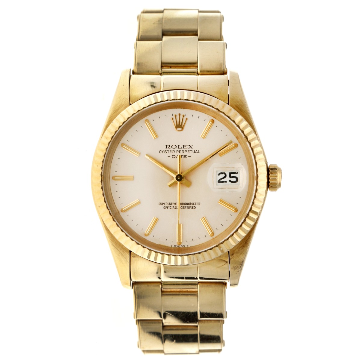 Rolex Date 15037 14K. - Heren horloge - ca. 1982