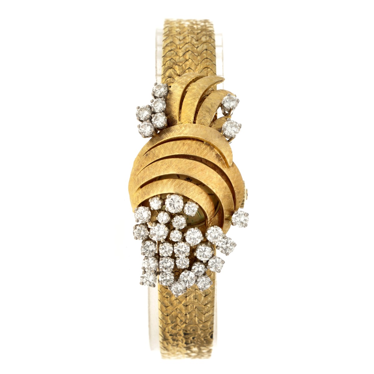 Bucherer "Sous Capot" 18K. 22050 - Dames horloge 