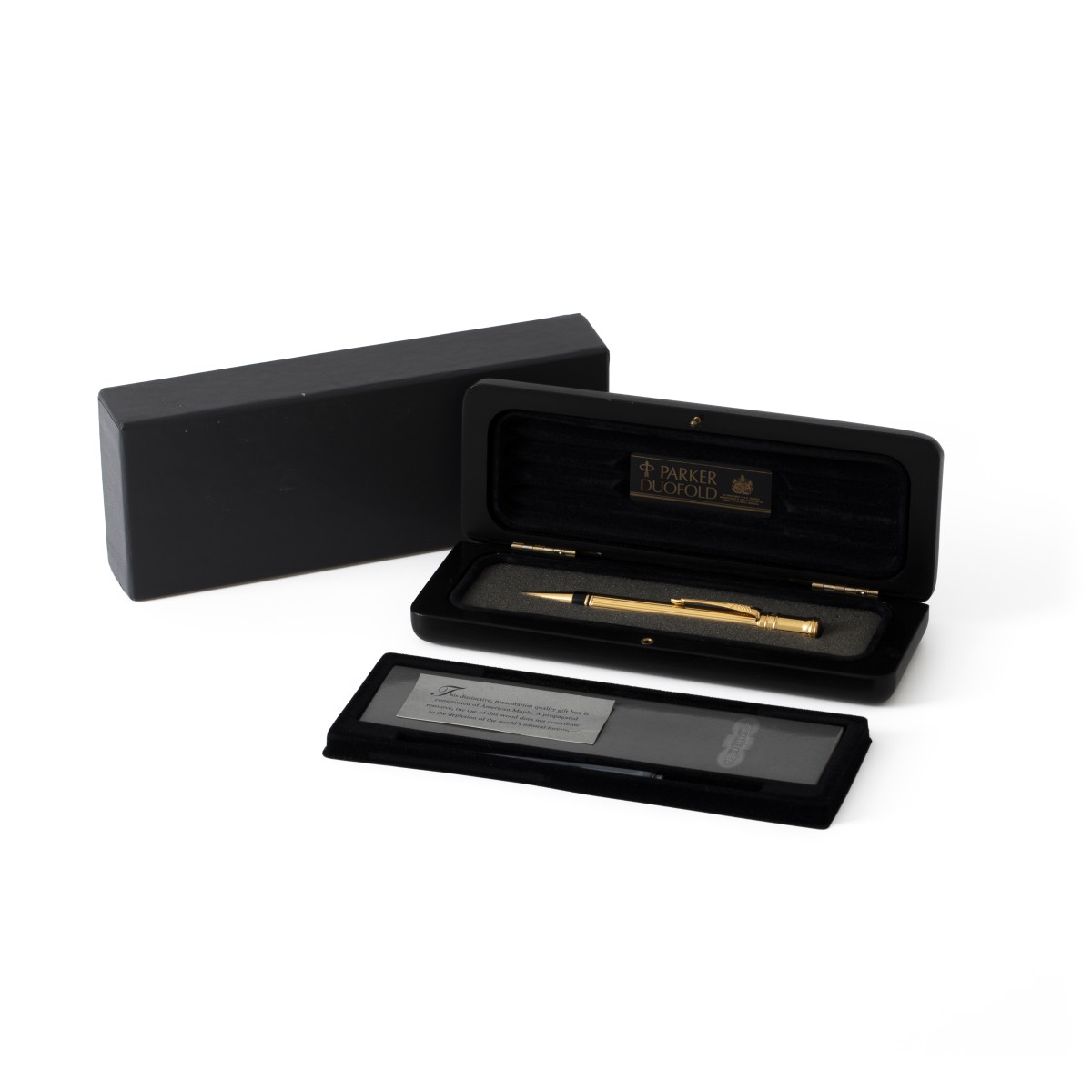 Parker Duofold MKII balpen verguld.
